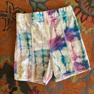 Adorable bike shorts with a yum velvet finish